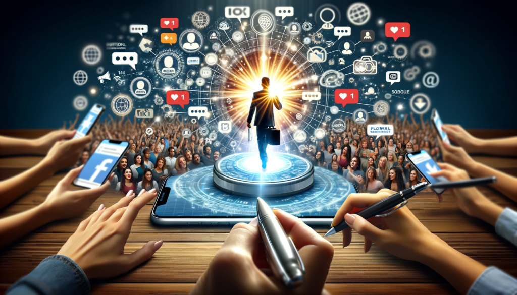 Visual depiction of influencer marketing's role in enhancing social media optimization.