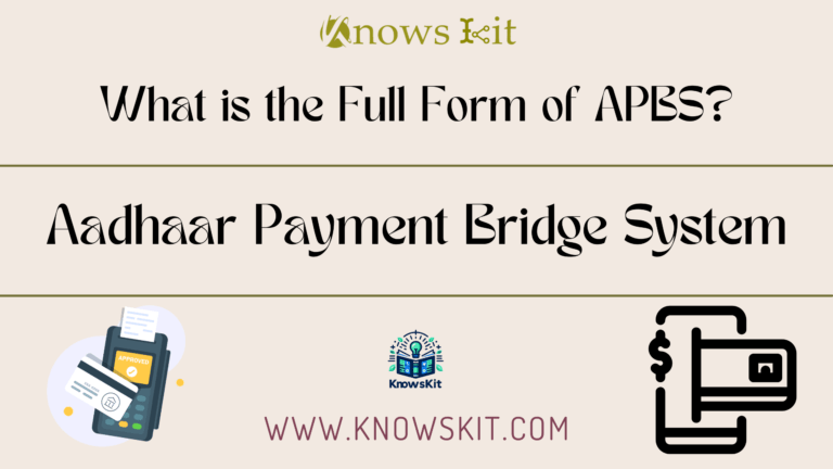 APBS: Aadhaar Payment Bridge System