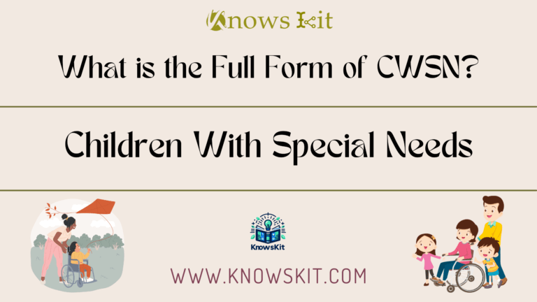 CWSN : Children With Special Needs