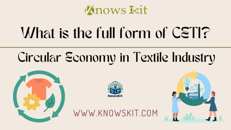 CETI : Circular Economy in Textile Industry