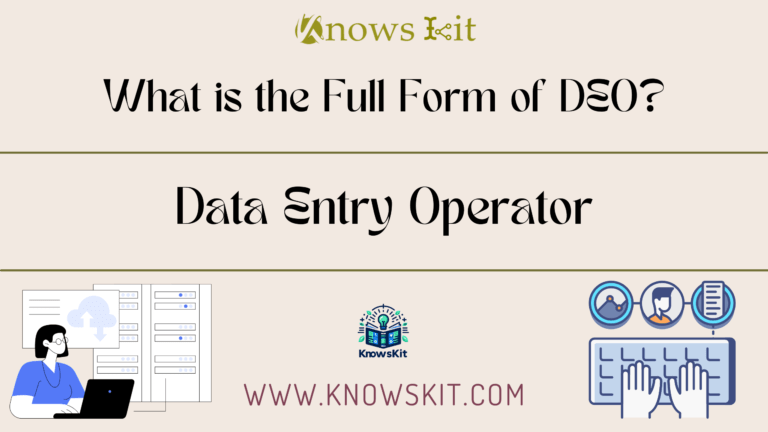 DEO : Data Entry Operator