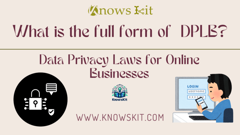 DPLB : Data Privacy Laws for Online Businesses