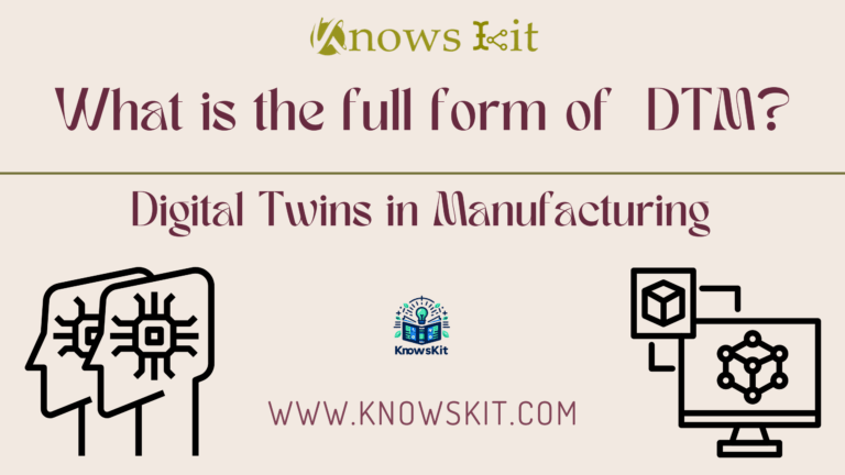 DTM : Digital Twins in Manufacturing