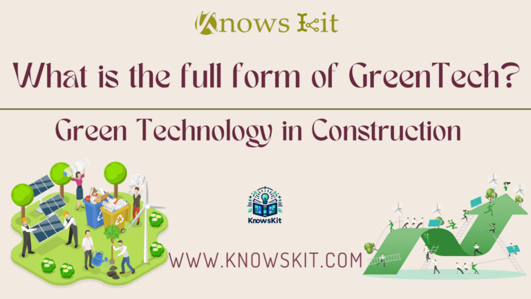 GreenTech: Green Technology in Construction