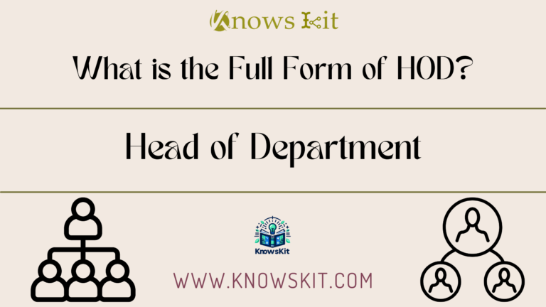 HOD: Head of Department