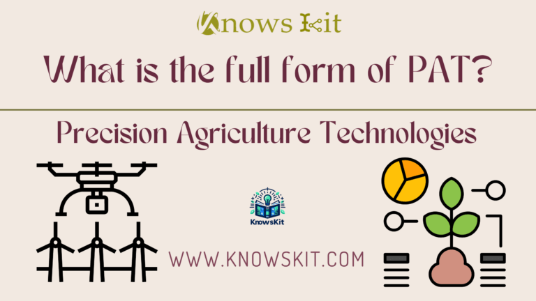 PAT : Precision Agriculture Technologies