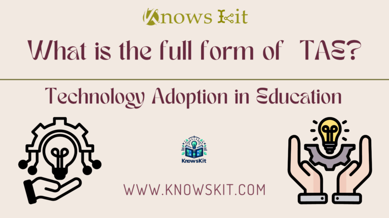 TAE: Technology Adoption in Education