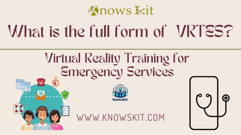 VRTES: Virtual Reality Training for Emergency Services