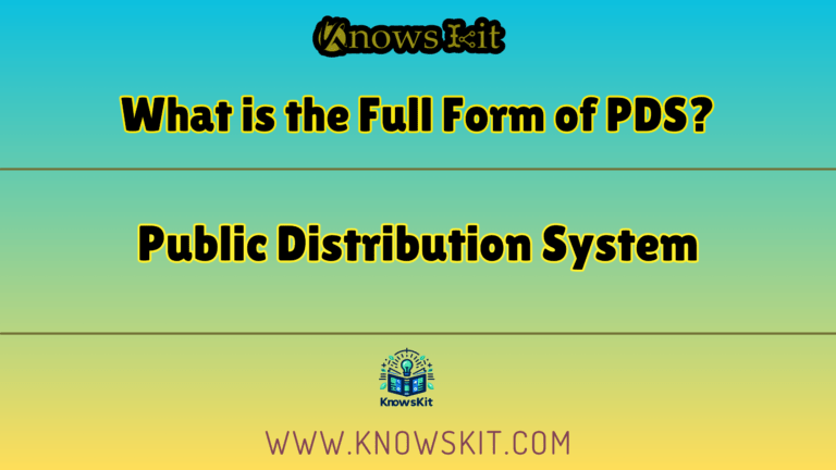 What is the Full Form of PDS