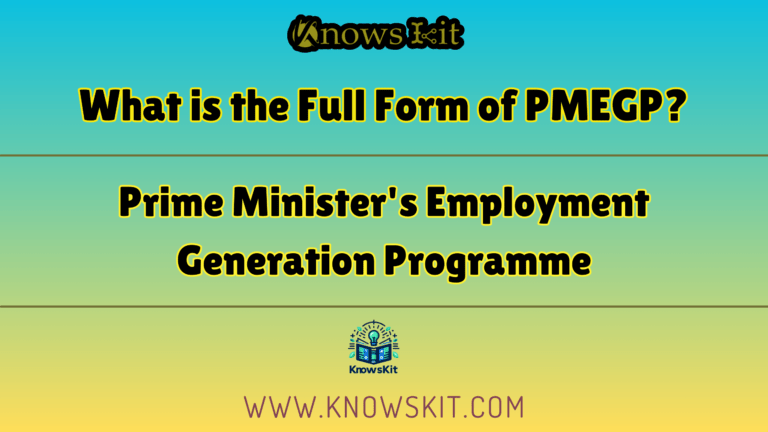 What is the Full Form of PMEGP