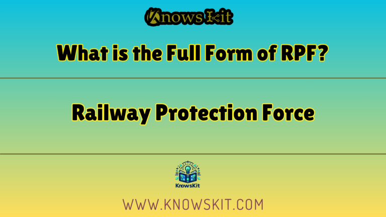 What is the Full Form of RPF