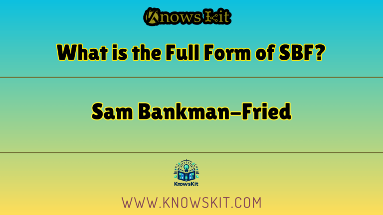 What is the Full Form of SBF