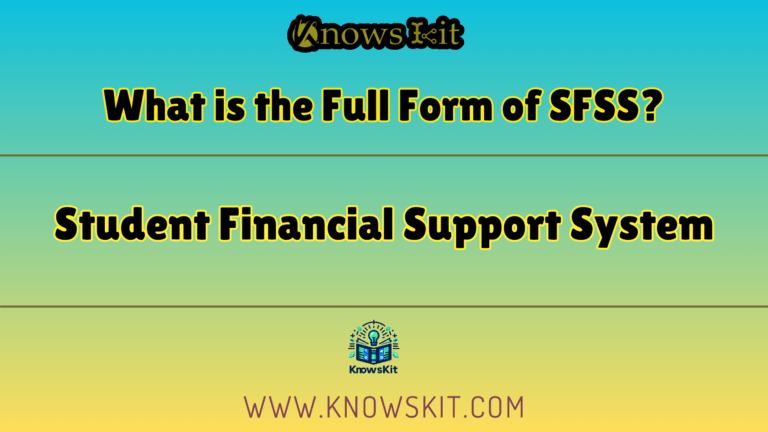 What is the Full Form of SFSS