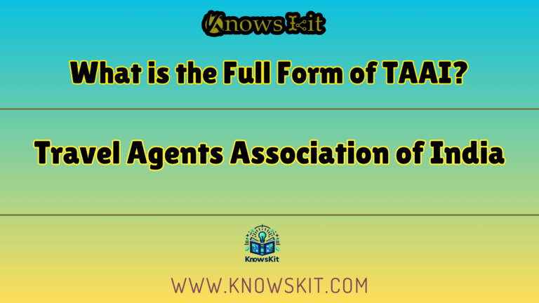 What is the Full Form of TAAI