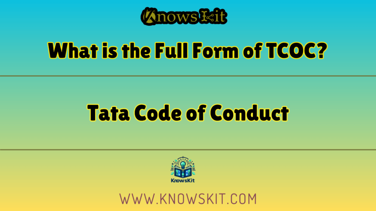 What is the Full Form of TCOC