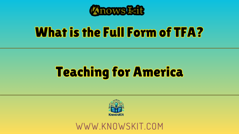 What is the Full Form of TFA