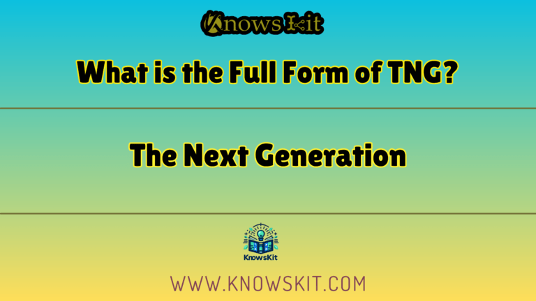 What is the Full Form of TNG