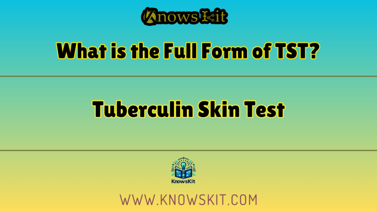 What is the Full Form of TST