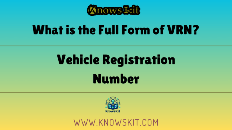 What is the Full Form of VRN