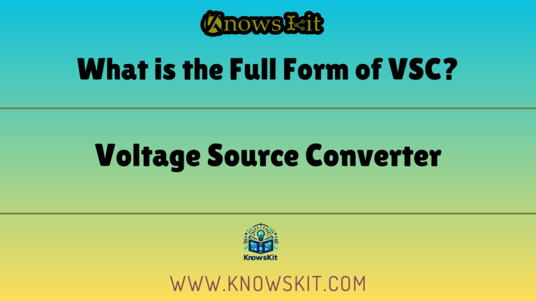 What is the Full Form of VSC