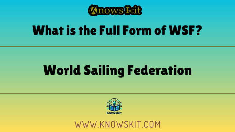 What is the Full Form of WSF