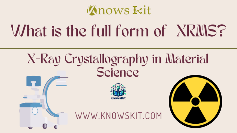 XRMS : X-Ray Crystallography in Material Science